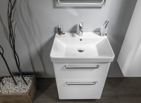 THEIA szafka umywalkowa 56,4x70x44,2cm, 2 szuflady, biała