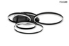 MOOSEE lampa sufitowa / plafon RINGS 5    czarna