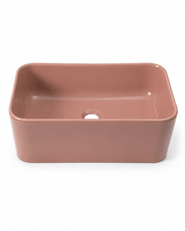 Vitruvit MINIMAL ceramiczna umywalka nablatowa prostokątna 40 x 25 cm Thulite mat (wyprzedaż ekspozycyjna)