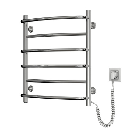 Elektryczny grzejnik łazienkowy NIERDZEWNY OMEGA 530х600 prawy