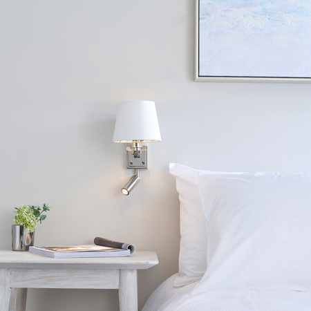 Harvey Wall Light Bright Nickel 285mm