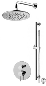 Zestaw natryskowy podtynkowy ze sztycą L-400mm fi-25cm-Paffoni/kolekcja Light