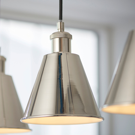 Hal 3 Pendant Light Bright Nickel