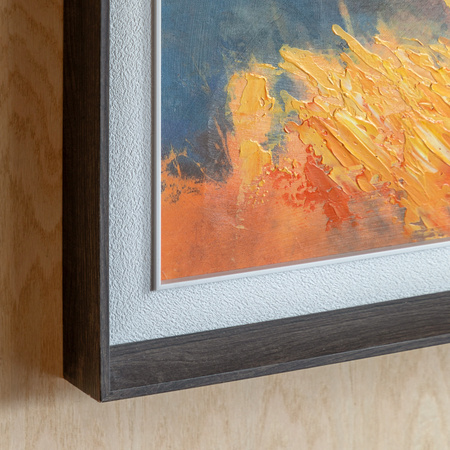 Coastal Glow Framed Canvas 920x60x1120mm