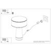 Lampa biurkowa AXO czerwona
