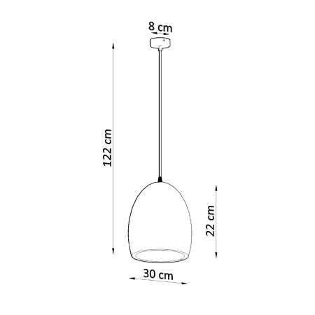 Lampa wisząca ceramiczna FLAWIUSZ