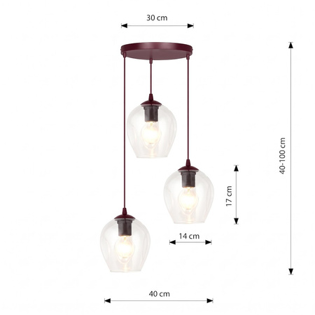 ISTAR 3PREM BURGUND TRANSPARENT