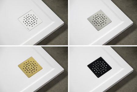 XENA brodzik prysznicowy kompozytowy 90x90cm, półokrągły, R550, biały