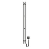 Elektryczny grzejnik łazienkowy Silhouette Quadro 90х1500 Sensor prawa, czarny