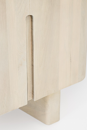 Szafka RTV Bizzotto SERAPIS 140 cm — 4 drzwi, drewno mango