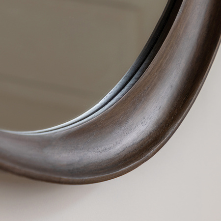 Copenhagen Pebble Mirror Walnut 800x37x780mm