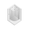 KABINA NEW MERANA PÓŁOKRĄGŁA L 80x80x195 CZYSTE 6mm ACTIVE SHIELD