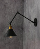 LAMPA ŚCIENNA KINKIET LOFTOWY CZARNY GUBI W2