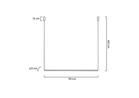 MOOSEE lampa wisząca OMBRE LEVEL 80 czarna