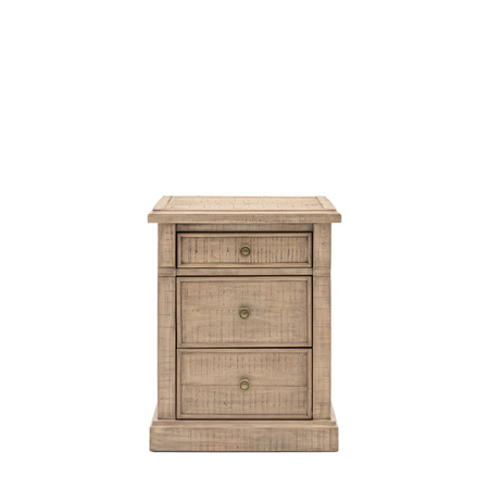 Vancouver 3 Drawer Bedside 520x450x650mm