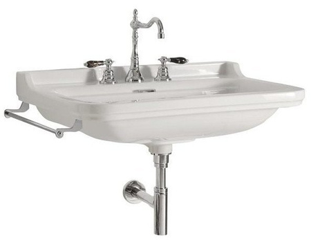 WALDORF umywalka ceramiczna 60x55cm, z 3 otworami na baterię, biały