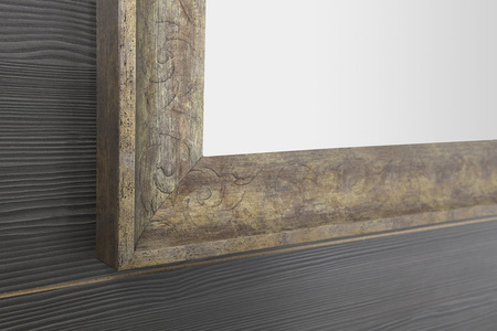 MANTILA lustro w drewnianej ramie 86x156cm, antyczny