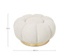 Pufa BIZZOTTO FLOREL – naturalny
