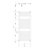 DIRECT grzejnik z bocznym przyłączem 450x960mm, czarny mat