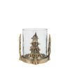 Xmas Tree Hurricane Antique Gold 155x155x155mm