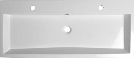 ORINOKO umywalka kompozytowa podwójna 100x42 cm, biały