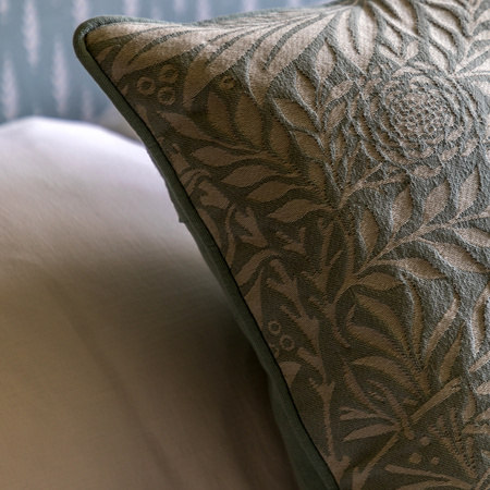 Fallow Leaf Woven Cushion Duck Egg 450x450mm