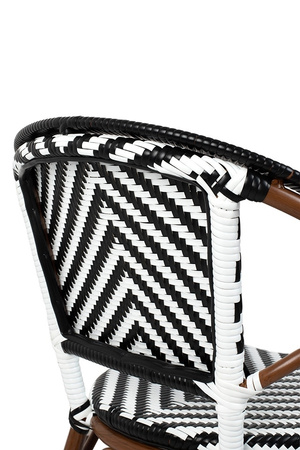 Krzesło ogrodowe CAFE AZURE biały /       czarny