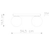 Plafon YOLI 2 biały