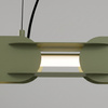 Lampa wisząca CHAIN 91 zielona oliwka LED 4000K