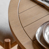 Eton Round Ext Dning Table Natural 1100/1500x750mm