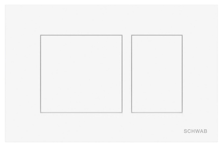 SCHWAB CERES przycisk spłuczki, 246x159mm, biały połysk