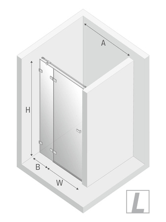 DRZWI WNĘKOWE AVEXA COPPER  L 130x200 CZYSTE 6mm ACTIVE SHIELD