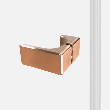 Kabina prysznicowa OXIA COPPER BRUSHED 2D kwadratowa 80x80x200 szkło czyste 8mm Active Shield 2.0