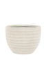 Lorca Ridged Outdoor Planter White 450x450x330mm