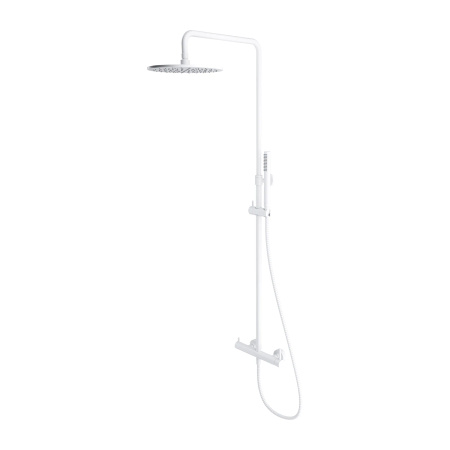 Y system prysznicowy natynkowy, biały mat