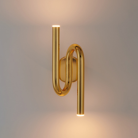 Lampa ścienna MYK LED złota 38 cm