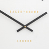 Whitby Wall Clock Chrome 50cm