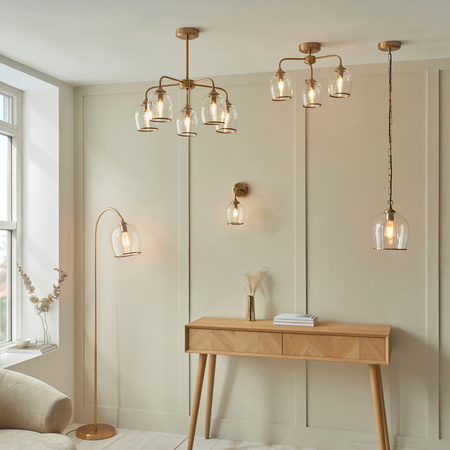 Ashcroft Wall Light Brushed Aged Brass