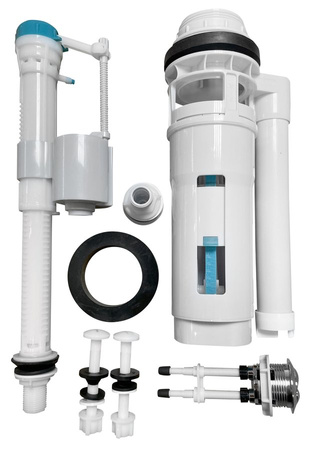 Mechanizm spłukujący do kompaktu WC