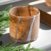 Candy Tealight Holder Beige&Cream (2pk) 85x85x80mm