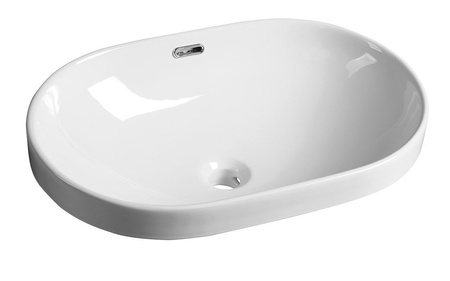 LIMA umywalka ceramiczna 59,5x39,5 cm, biały