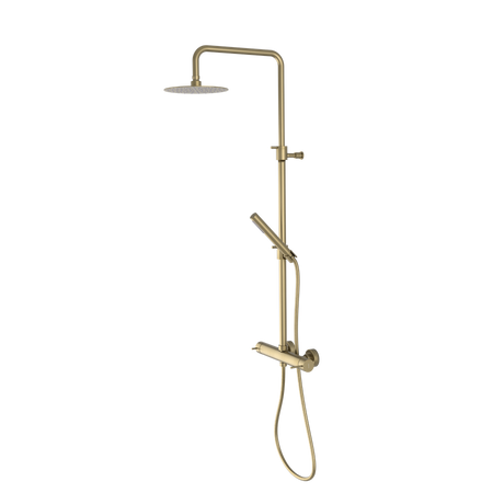 ULTRASAN zestaw prysznicowy z baterią dźwigniową, złoty mat