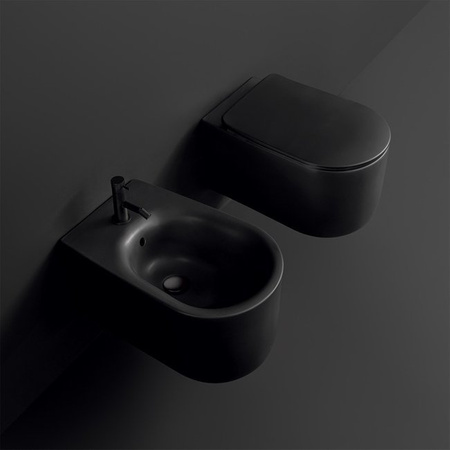 NOLITA bidet wiszący 35x55cm, czarny mat