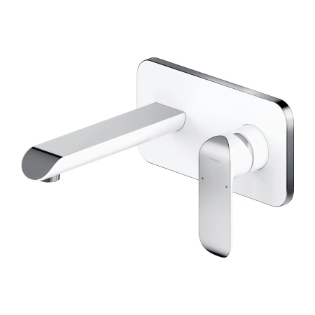 SACRAMENTO bateria umywalkowa podtynkowa, chrom/biały połysk