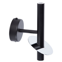 SOPEL RING 2 kinkiet czarny/srebrny