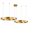 Lampa wisząca CIRCLE 2 100+120 cm - LED, ring mosiądz szczotkowany na 1 podsufitce