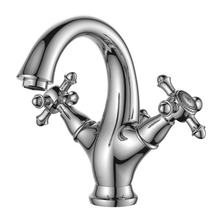 RETRO bateria umywalkowa, chrom połysk