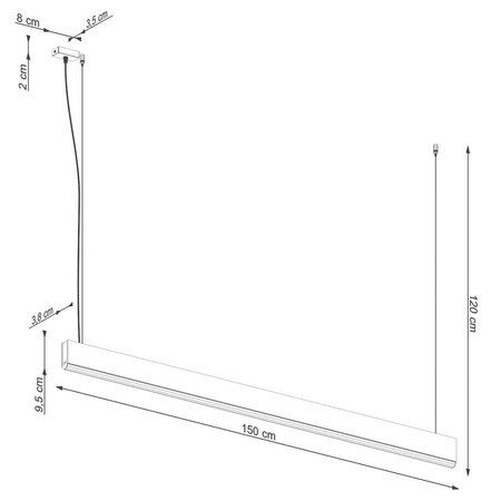 Lampa wisząca LYKKE 150 LED 4000K