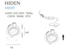 MAXLIGHT H0109 OPRAWA WPUSTOWA HIDEN BIAŁA IP32