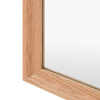 Stockholm Overmantle Mirror Oak 900x1010x25mm
